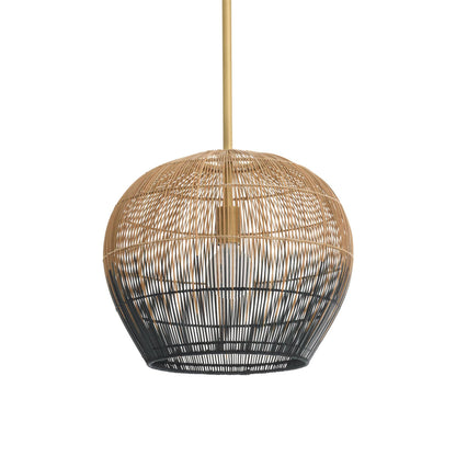 Arteriors Home Swami Mini Pendant Natural and Black