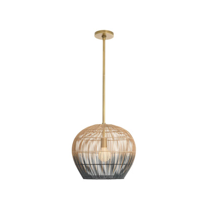 Arteriors Home Swami Mini Pendant Natural and Black