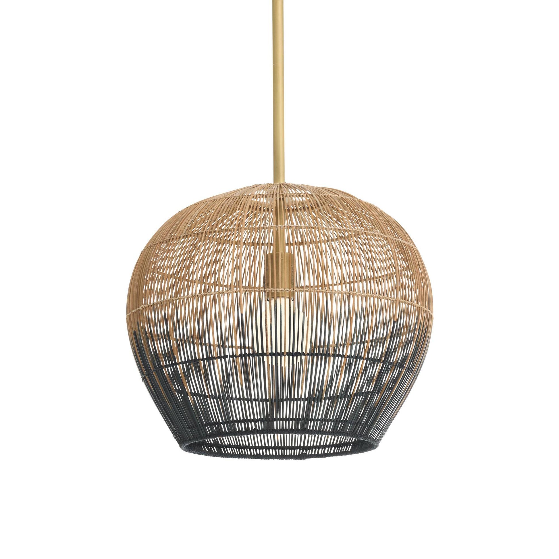 Arteriors Home Swami Mini Pendant Natural and Black