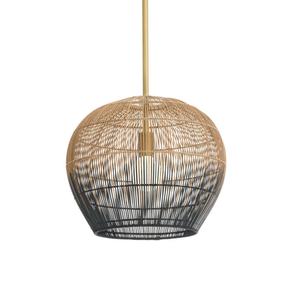 Arteriors Home Swami Mini Pendant Natural and Black