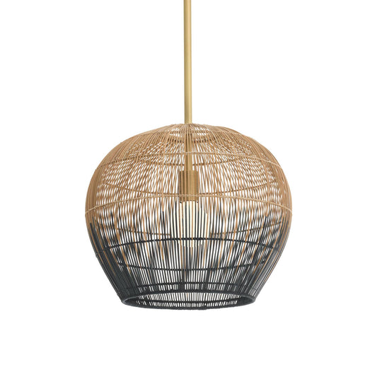 Arteriors Home Swami Mini Pendant Natural and Black