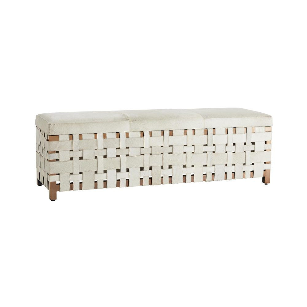 Arteriors Home Elis Bench Gold, Rose Gold