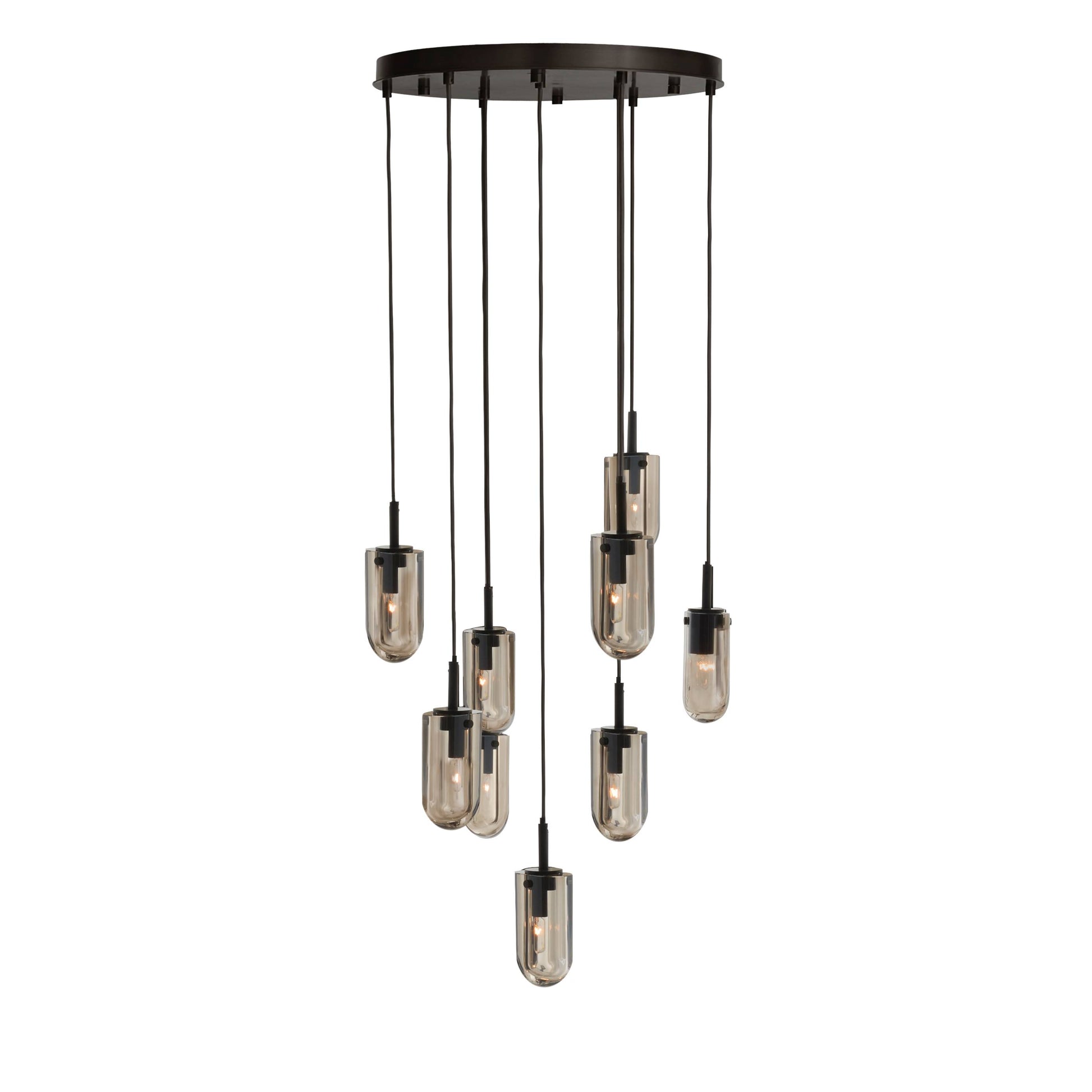 Arteriors Home Javier Multi-Port Chandelier Smoke