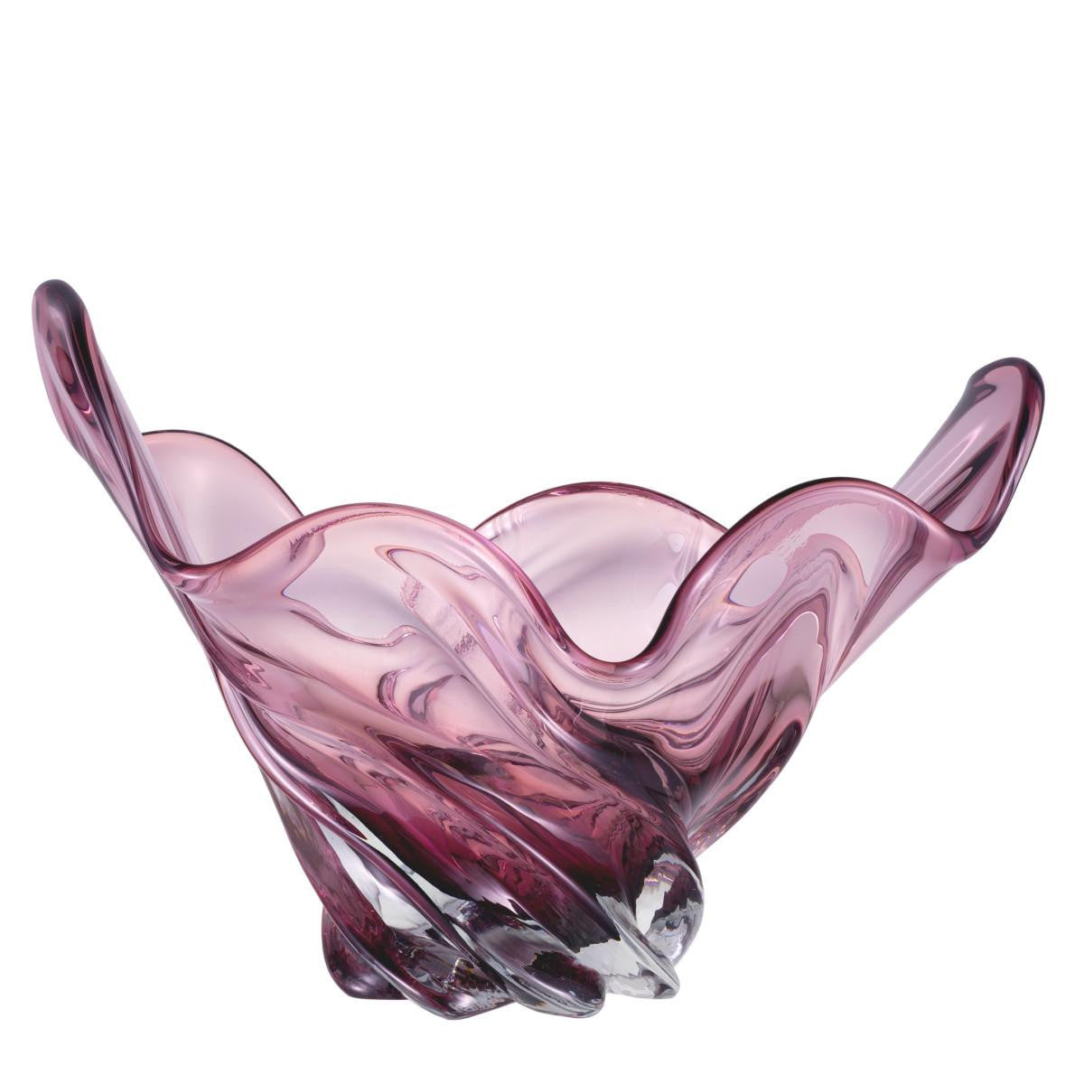 Eichholtz Ace Bowl, Pink Glass, 16.54"W (115746 YV0J03YQ44)