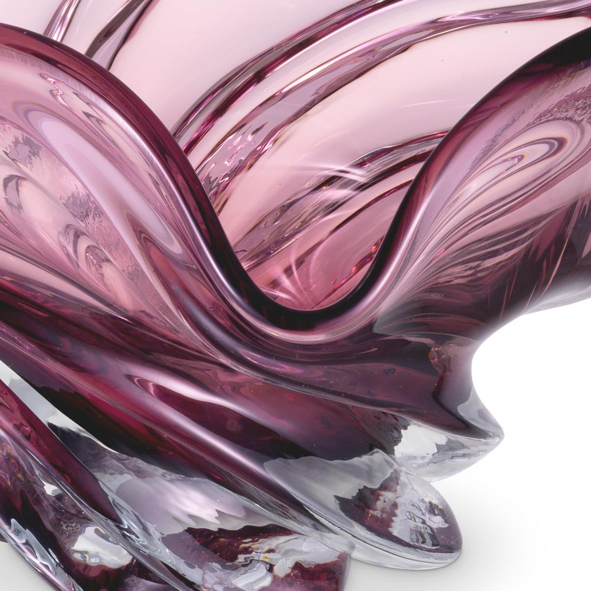 Eichholtz Ace Bowl, Pink Glass, 16.54"W (115746 YV0J03YQ44)