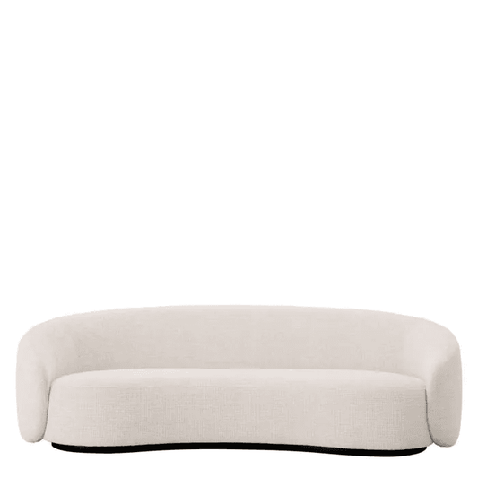 Eichholtz Amore Sofa, Lyssa Off-White Fabric, Black Base, 92.52"W (A115777 YV0J041VNU)
