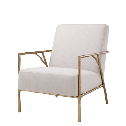 Eichholtz Antico Armchair Natural, Gold