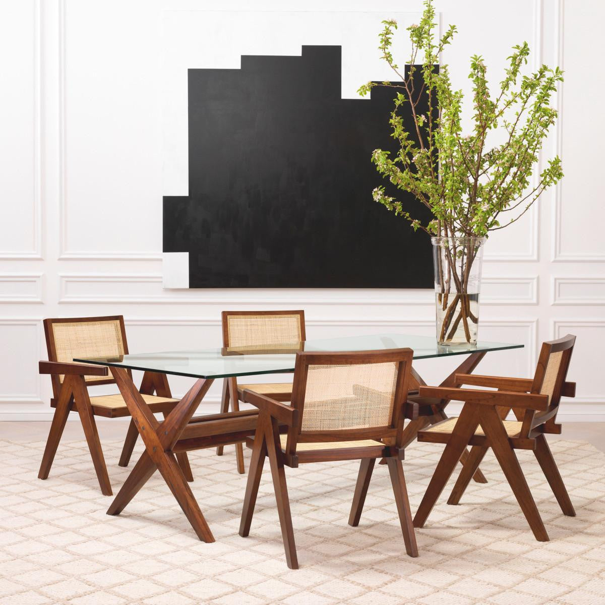Eichholtz Aristide Dining Chair, Wood, Natural, 35.43"H (114164 YV0J03YX0Y)