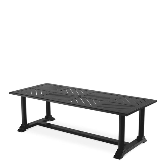 Eichholtz Bell Rive Outdoor Dining Table, X-Large, Black, 94.49"W (113620 YV0J041RRR)