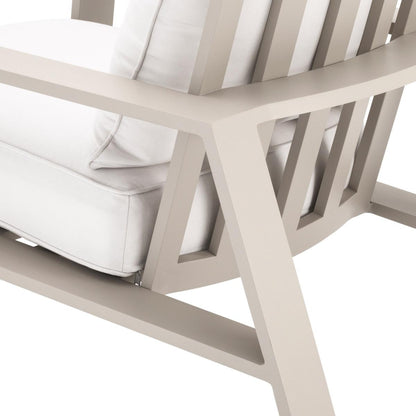Eichholtz Belle Vue Outdoor Club Chair, Off-White Sunbrella Canvas, Sand, 29.92"W (114933 YV0J041QVK)