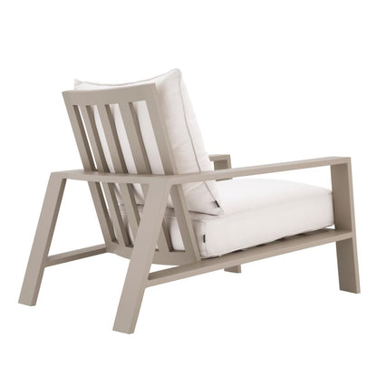 Eichholtz Belle Vue Outdoor Club Chair, Off-White Sunbrella Canvas, Sand, 29.92"W (114933 YV0J041QVK)