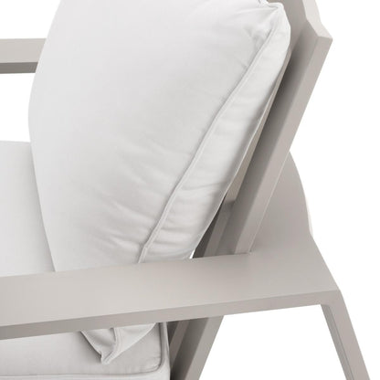 Eichholtz Belle Vue Outdoor Club Chair, Off-White Sunbrella Canvas, Sand, 29.92"W (114933 YV0J041QVK)