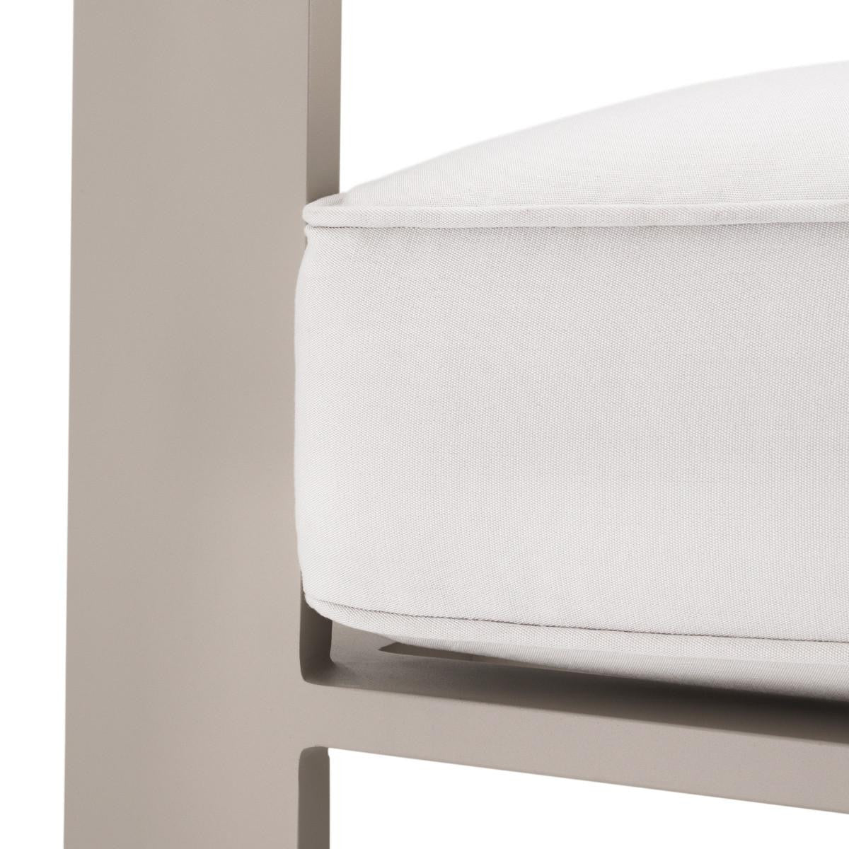 Eichholtz Belle Vue Outdoor Club Chair, Off-White Sunbrella Canvas, Sand, 29.92"W (114933 YV0J041QVK)