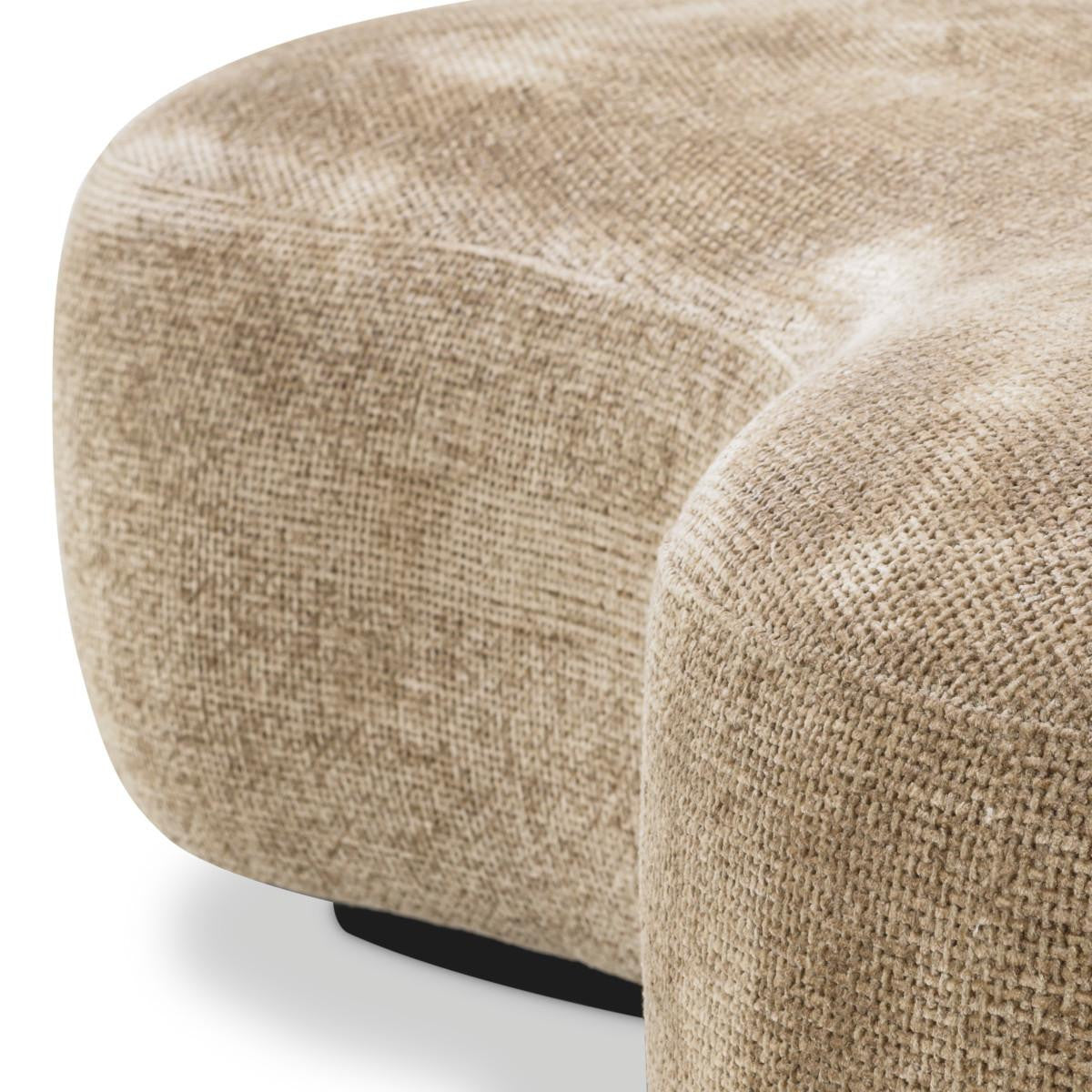 Eichholtz Bjorn Bench - Lyssa Sand, Black Base