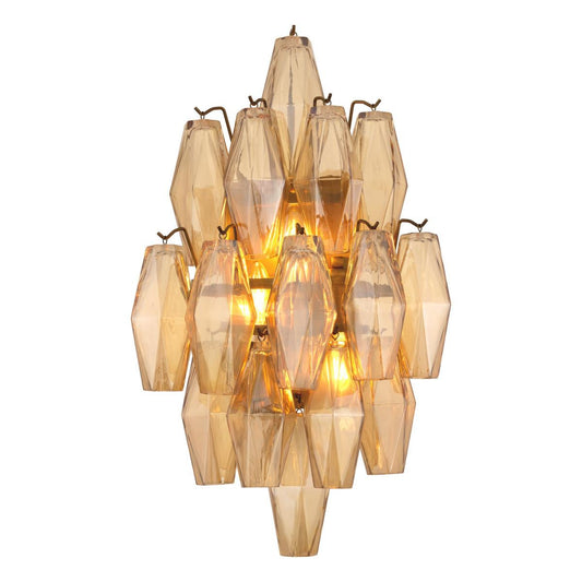 Eichholtz Benini 3 Light Wall Sconce Antique Brass