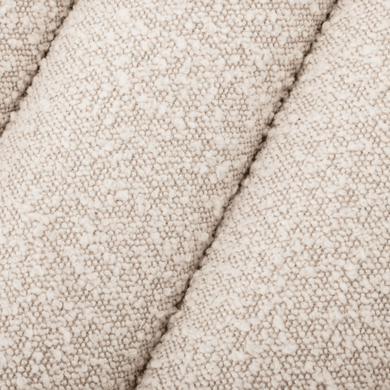 Eichholtz Bente Stool, Boucle Cream Fabric, 18.11"H (A115491 YV0J041VQC)