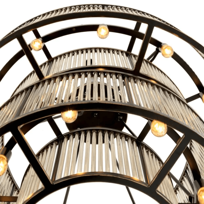 Eichholtz Bernardi Chandelier, 20-Light, Bronze, 35.43"W (109638UL YV0J03YU2U)