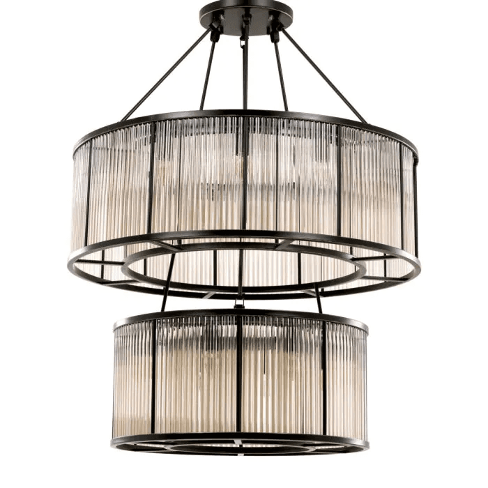 Eichholtz Bernardi Chandelier, 20-Light, Bronze, 35.43"W (109638UL YV0J03YU2U)
