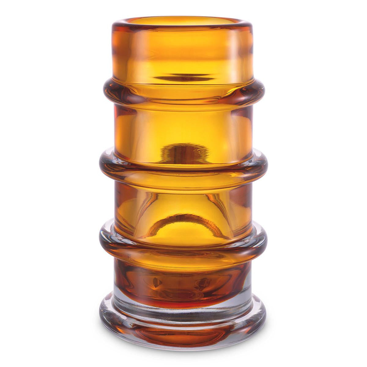 Eichholtz Bloom Vase, Amber Glass, 11.61"H (116674 YV0J041XNT)
