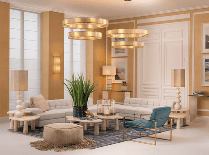 Eichholtz Bloom Vase, Blue Glass, 11.61"H (117487 YV0J041XNU)