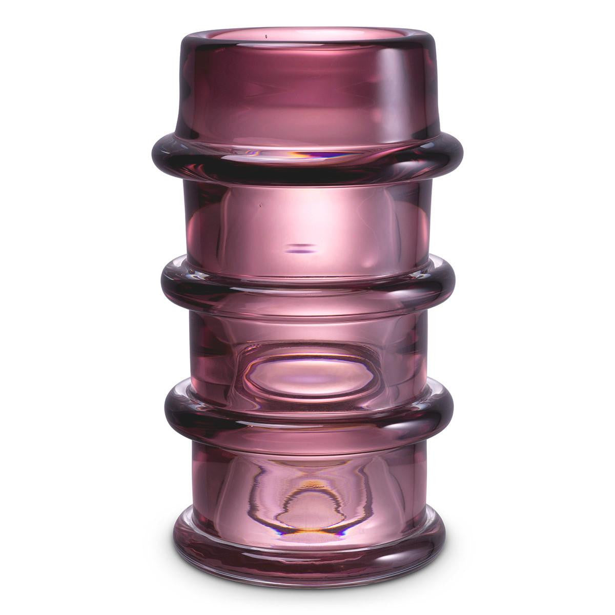 Eichholtz Bloom Vase, Pink Glass, 11.61"H (117488 YV0J041XNV)