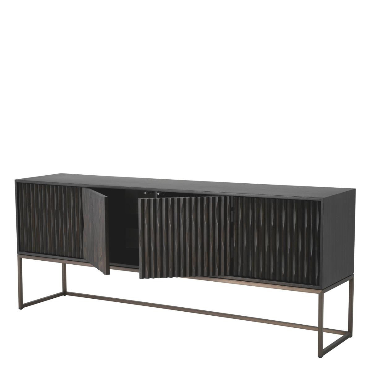 Eichholtz Brayden Dresser, Charcoal Gray, Bronze, 78.74"W (115022 YV0J03YXZ4)