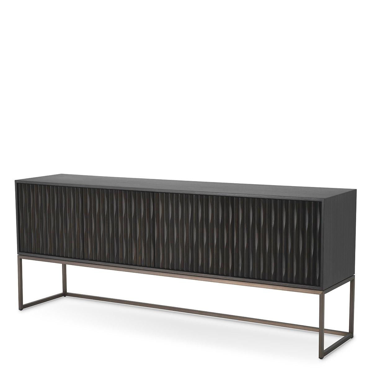 Eichholtz Brayden Dresser, Charcoal Gray, Bronze, 78.74"W (115022 YV0J03YXZ4)