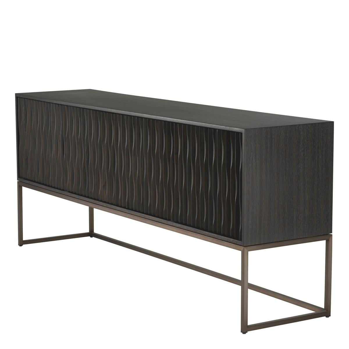 Eichholtz Brayden Dresser, Charcoal Gray, Bronze, 78.74"W (115022 YV0J03YXZ4)