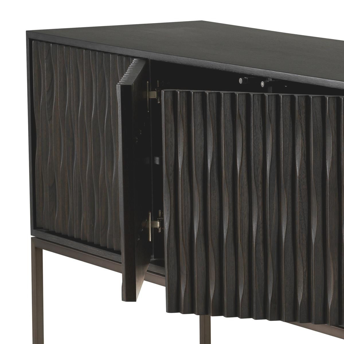 Eichholtz Brayden Dresser, Charcoal Gray, Bronze, 78.74"W (115022 YV0J03YXZ4)
