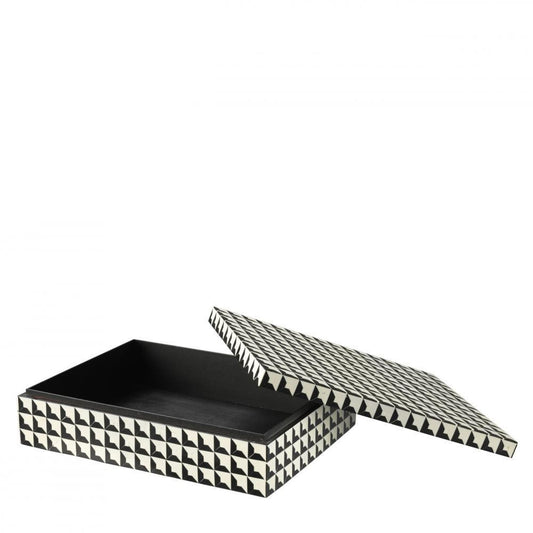 Eichholtz Cabas Box, Black, White, 15.75"W (110047 YV0J03YR2D)