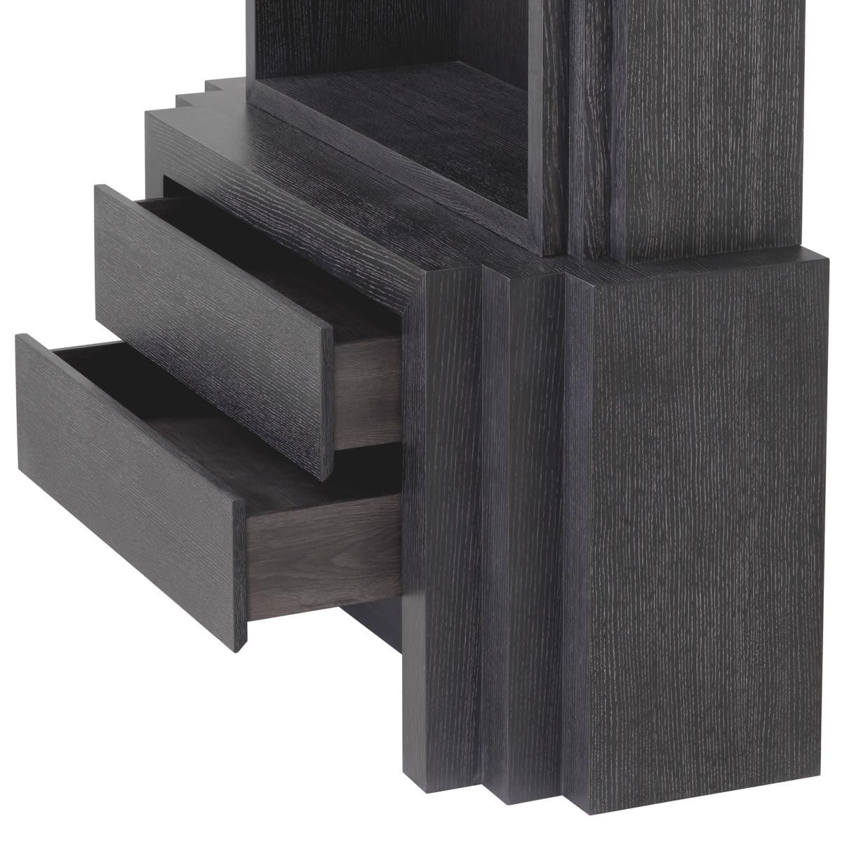 Eichholtz Metropolitan Cabinet S Charcoal Grey Oak