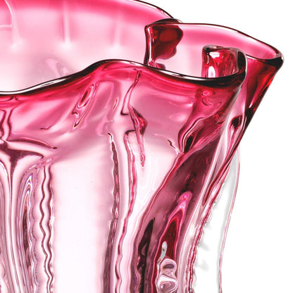 Eichholtz Caliente Vase, Small, Pink Glass, 11.02"H (112569 YV0J041XNX)