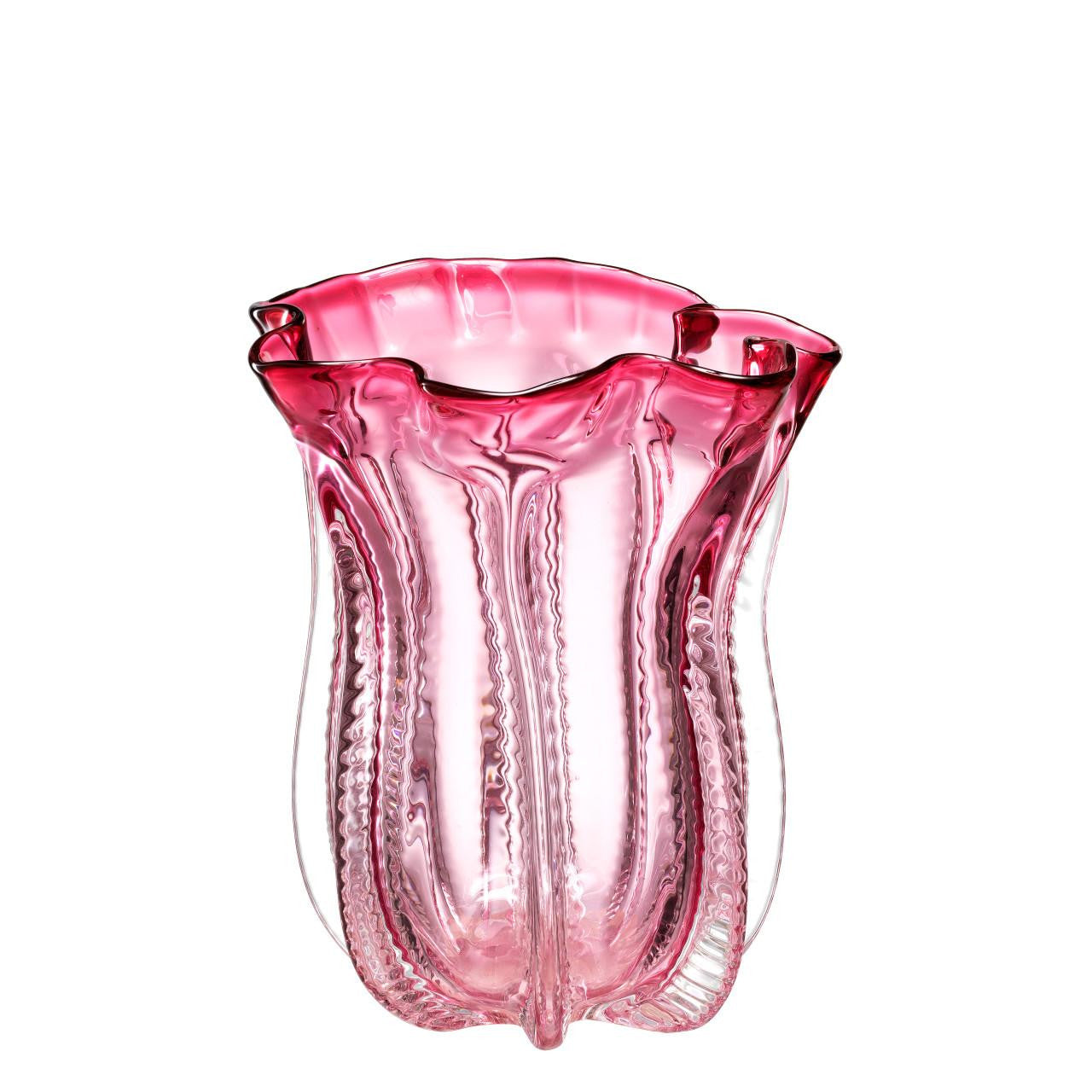 Eichholtz Caliente Vase, Small, Pink Glass, 11.02"H (112569 YV0J041XNX)