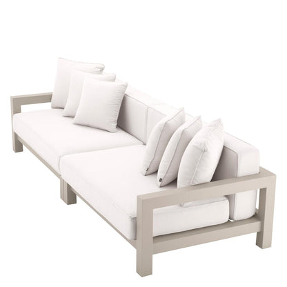 Eichholtz Cap-Antibes Outdoor Sofa, Off-White Sunbrella Canvas, Sand, 107.68"W (113651 YV0J041RT1)