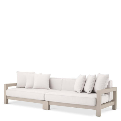 Eichholtz Cap-Antibes Outdoor Sofa, Off-White Sunbrella Canvas, Sand, 107.68"W (113651 YV0J041RT1)