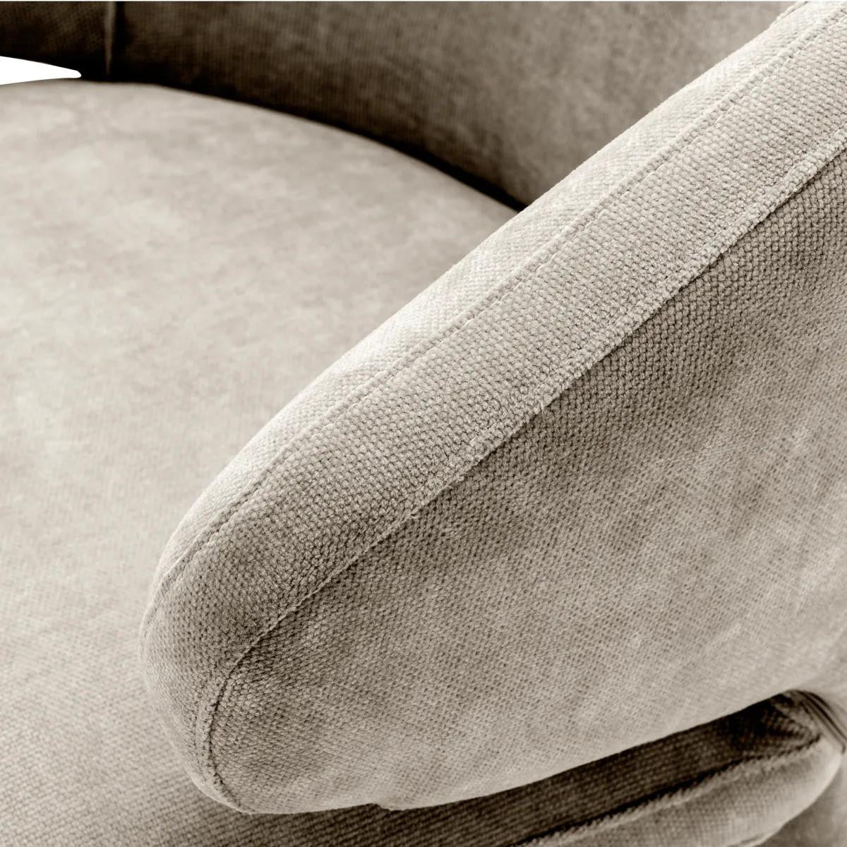 Eichholtz Cardinale Dining Chair, Clarck Sand Fabric, 31.1"H (A111945 YV0J03YX13)