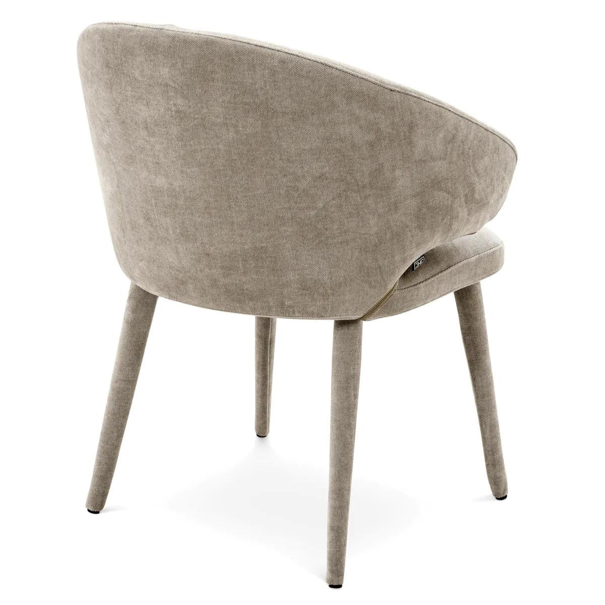 Eichholtz Cardinale Dining Chair, Clarck Sand Fabric, 31.1"H (A111945 YV0J03YX13)