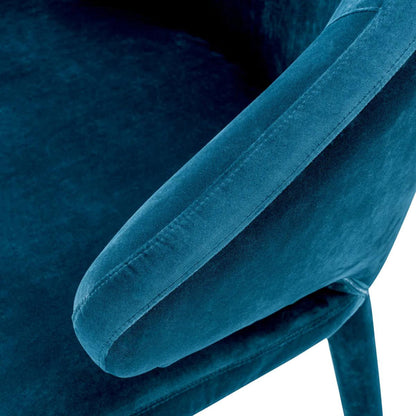 Eichholtz Cardinale Dining Chair, Teal Velvet, 31.1"H (A112067 YV0J03YX14)