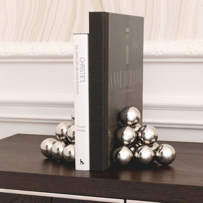 Eichholtz Carioca Bookends, Set of 2, Nickel, 5.51"W (113730 YV0J03YQ3N)