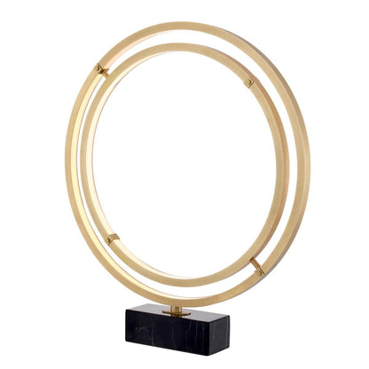 Eichholtz Cassini Table Lamp, 2-Light, LED Integrated, Antique Brass, Black Base, 31.1"H (113922UL ), Eichholtz 113922UL YV0J041WN6