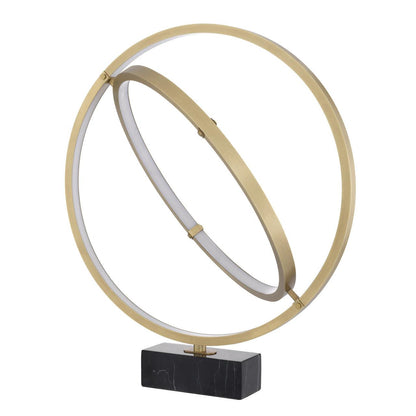 Eichholtz Cassini Table Lamp, 2-Light, LED Integrated, Antique Brass, Black Base, 31.1"H (113922UL ), Eichholtz 113922UL YV0J041WN6