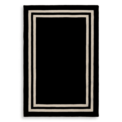 Eichholtz Celeste Carpet, Black, Off-White, 118.11"L x 157.48"W (109765 YV0J03YT1W)