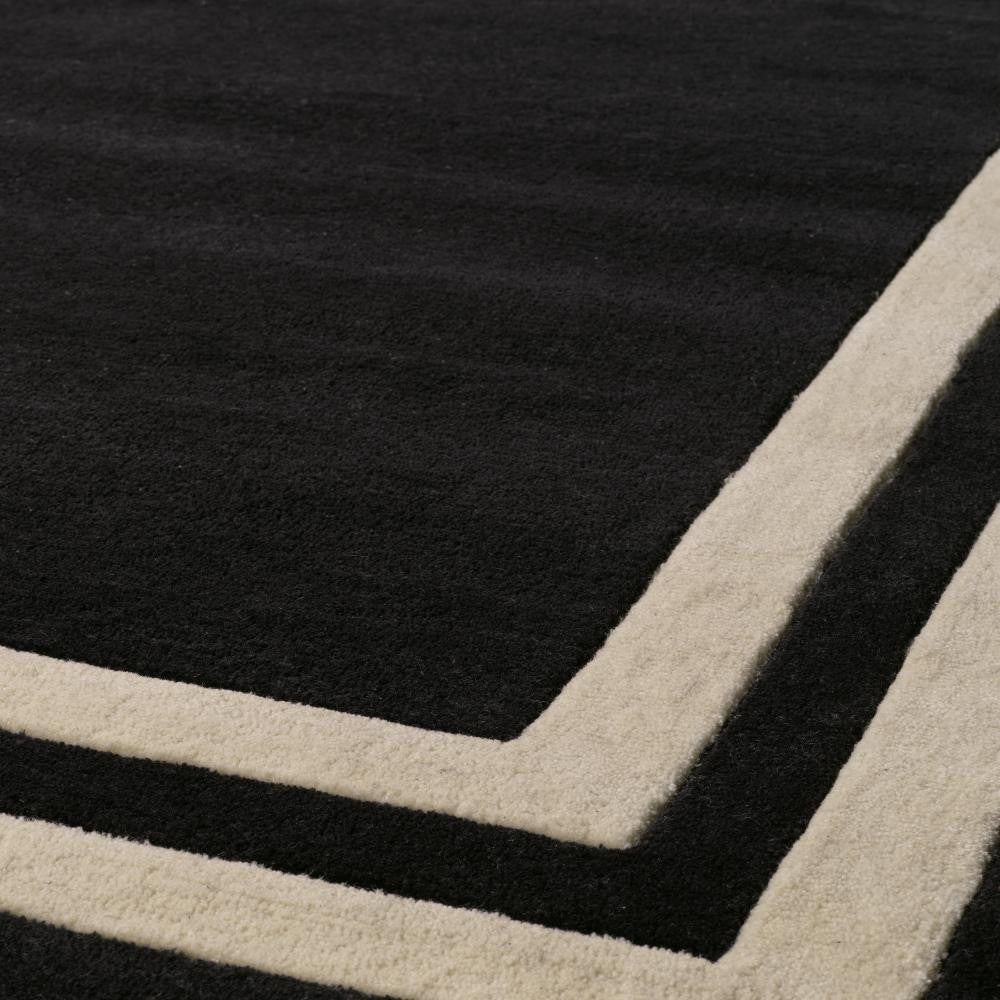Eichholtz Celeste Carpet, Black, Off-White, 118.11"L x 157.48"W (109765 YV0J03YT1W)