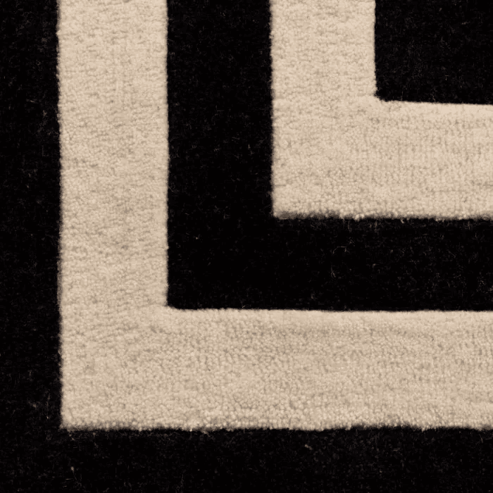 Eichholtz Celeste Carpet, Black, Off-White, 118.11"L x 157.48"W (109765 YV0J03YT1W)