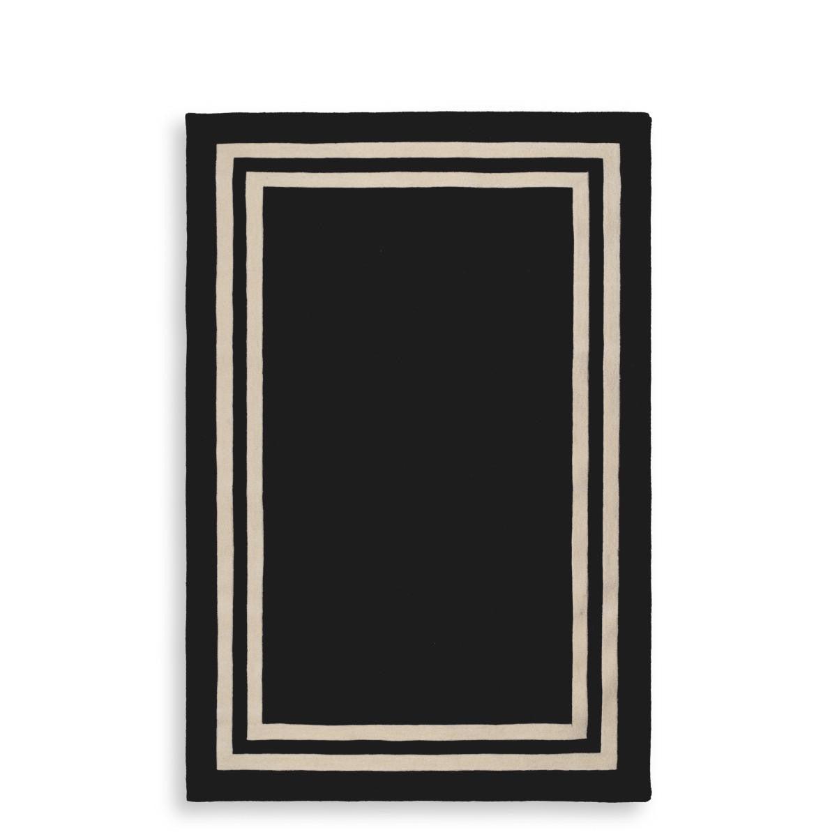 Eichholtz Celeste Carpet, Black, Off-White, 78.74"L x 118.11"W (109764 ), Eichholtz 109764 YV0J03YT1X