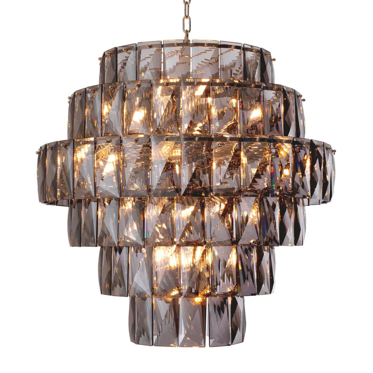 Eichholtz Amazone L Chandelier - Smoke Glass