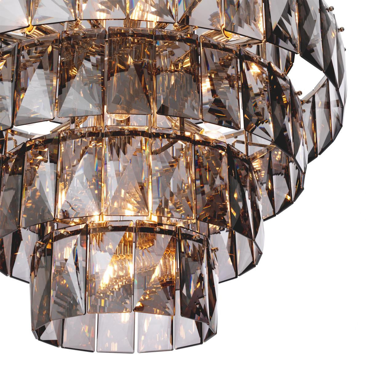 Eichholtz Amazone L Chandelier - Smoke Glass