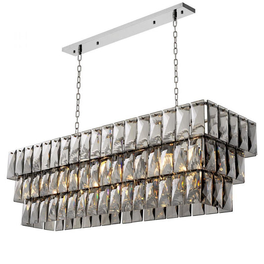 Eichholtz Chandelier Amazone rectangular Nickel