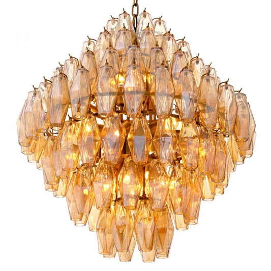 Eichholtz Chandelier Benini L Antique Brass