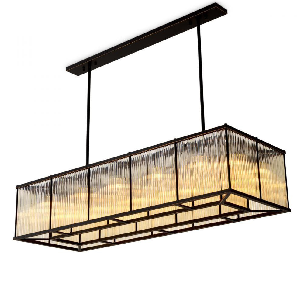 Eichholtz Chandelier Bernardi Rectangular Bronze